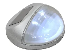 Lámparas solares LED de pared exterior 12 uds redondas plateada ES150337