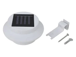 Lámparas solares para valla exterior 12 uds LED negro ES874771