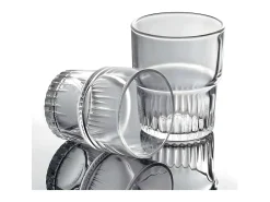 Lote de 4 Vasos Apilables Duralex 20 cl - Vidrio Templado Resistente a Golpes - Fabricado en Francia