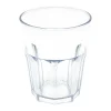 Lote de 8 vasos de agua transparentes de SAN de 29 cl