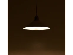Luminaria Colgante Blanca E27 30x62 cm Portalámparas