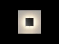 Luminaria LED empotrable de paso Port - Beneito & Faure - 4 W, luz cálida 3000 K, 120° - Aplique de pared cuadrado blanco