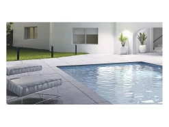 Luminaria LED moderna para exterior IP54, 9 W, 60 cm, color blanco, CCT 2200 K/2700 K/3000 K, encendido/apagado.