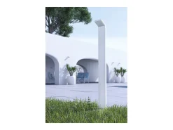 Luminaria LED moderna para exterior IP54, 9 W, 60 cm, color blanco, CCT 2200 K/2700 K/3000 K, encendido/apagado.