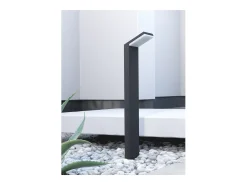 Luminaria LED moderna para exterior IP54, 9 W, 60 cm, color blanco, CCT 2200 K/2700 K/3000 K, encendido/apagado.