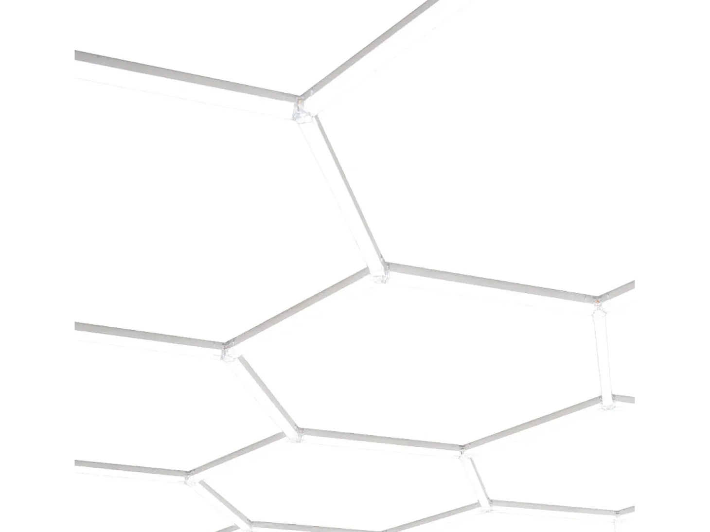 Luz LED hexagonal 10 panales y borde Detalle del coche Garaje Taller Gimnasio Panal