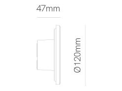 Mac Mini Wall Corten - Aplique LED de pared de 6 W con interruptor CCT 2700K/3200K/4000K en aluminio, aplique de pared de 360 grados - Beneito & Faure