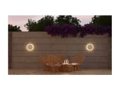Mac Wall XL Blanco - Aplique LED de pared de 20 W con interruptor CCT, 2700K/3200K/4000K, aluminio, aplique de pared de 360 grados - Beneito & Faure