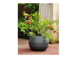 Maceta Bola D40 Gris Granito