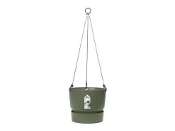 Maceta colgante 24 - Exterior Ø 23,9 x 20,3 cm - Verde hoja