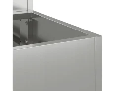 Maceta para Jardín | Jardinera | Macetero Plateado 100 x 60 x 45 cm Acero galvanizado