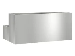 Maceta para Jardín | Jardinera | Macetero Plateado 100 x 60 x 45 cm Acero galvanizado