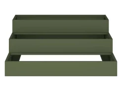 Maceta para Jardín | Jardinera | Macetero Verde oliva 90 x 90 x 35 cm Acero