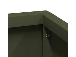 Maceta para Jardín | Jardinera | Macetero Verde oliva 80 x 80 x 50 cm