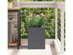 Maceta para Jardín | Jardinera | Macetero Antracita Acero laminado en frío