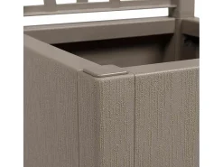 Maceta para Jardín | Jardinera | Macetero Gris 36 x 36 x 140 cm Polipropileno