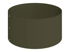 Maceta para Jardín | Jardinera | Macetero Verde oliva 120 x 120 x 20 cm Acero