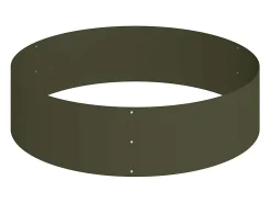 Maceta para Jardín | Jardinera | Macetero Verde oliva 120 x 120 x 20 cm Acero