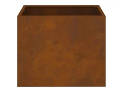Maceta para Jardín | Jardinera | Macetero Marrón 50 x 32 x 40 cm Acero Envejecido
