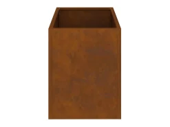 Maceta para Jardín | Jardinera | Macetero Marrón 50 x 32 x 40 cm Acero Envejecido