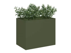 Maceta para Jardín | Jardinera | Macetero Verde oliva 50 x 32 x 40 cm