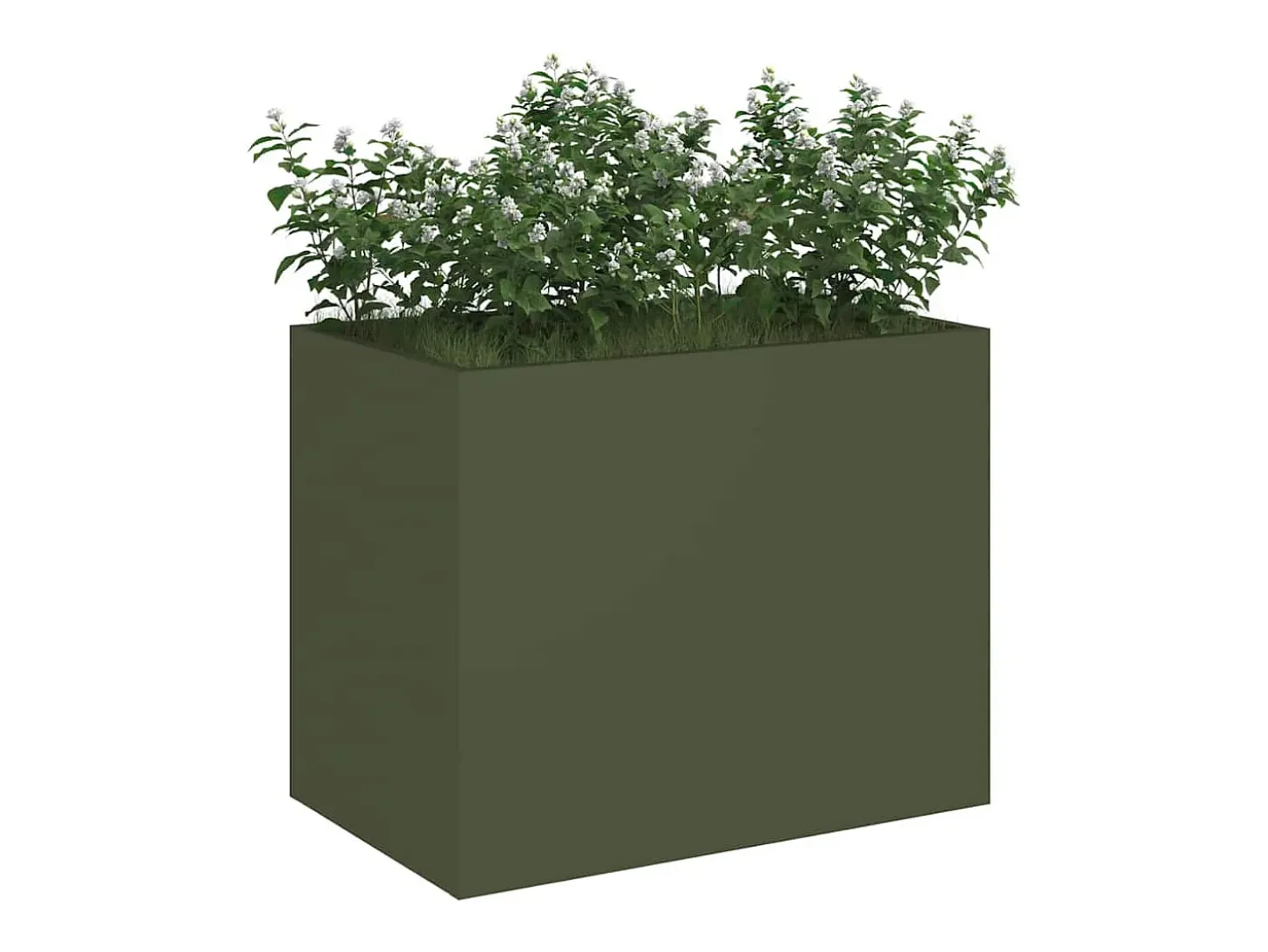Maceta para Jardín | Jardinera | Macetero Verde oliva 50 x 32 x 40 cm