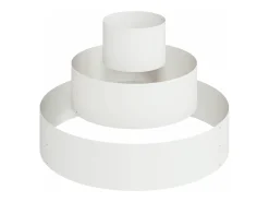 Maceta para Jardín | Jardinera | Macetero Blanco 90 x 90 x 20 cm Acero