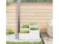 Maceta para Jardín | Jardinera | Macetero 100 x 100 x 48 cm Acero