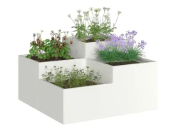 Maceta para Jardín | Jardinera | Macetero 100 x 100 x 48 cm Acero