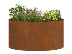 Maceta para Jardín | Jardinera | Macetero Marrón 40 x 40 x 20 cm Acero oxidado