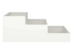 Maceta para Jardín | Jardinera | Macetero Blanco 90 x 90 x 35 cm Acero