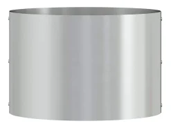 Maceta para Jardín | Jardinera | Macetero Plateado 30 x 30 x 20 cm Acero galvanizado