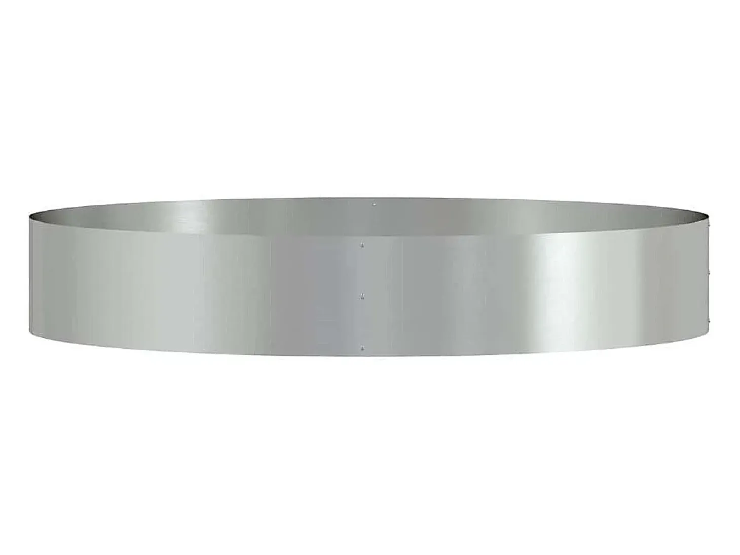 Maceta para Jardín | Jardinera | Macetero Plateado 120 x 120 x 20 cm Acero galvanizado