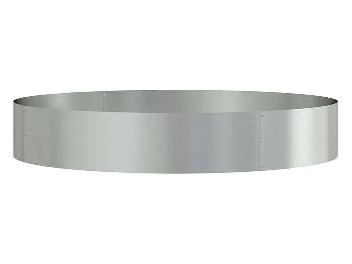 Maceta para Jardín | Jardinera | Macetero Plateado 120 x 120 x 20 cm Acero galvanizado