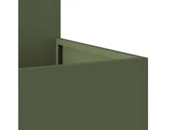 Maceta para Jardín | Jardinera | Macetero Verde oliva 100 x 100 x 48 cm Acero