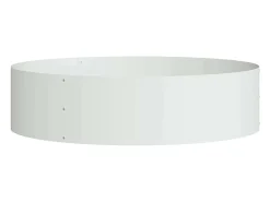 Maceta para Jardín | Jardinera | Macetero Blanco 80 x 80 x 20 cm Acero