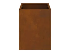 Maceta para Jardín | Jardinera | Macetero Marrón 32 x 32 x 40 cm Acero Envejecido