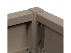 Maceta para Jardín | Jardinera | Macetero Gris 36 x 36 x 35 cm Polipropileno