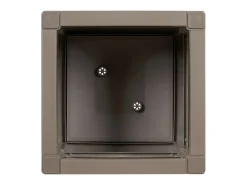 Maceta para Jardín | Jardinera | Macetero Gris 36 x 36 x 35 cm Polipropileno