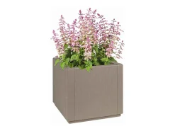 Maceta para Jardín | Jardinera | Macetero Gris 36 x 36 x 35 cm Polipropileno