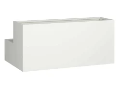Maceta para Jardín | Jardinera | Macetero Blanco 100 x 60 x 45 cm Acero
