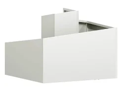 Maceta para Jardín | Jardinera | Macetero Blanco 60 x 60 x 50 cm Acero