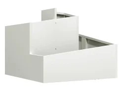 Maceta para Jardín | Jardinera | Macetero Blanco 60 x 60 x 50 cm Acero