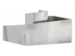Maceta para Jardín | Jardinera | Macetero Plateado 80 x 80 x 50 cm Acero galvanizado