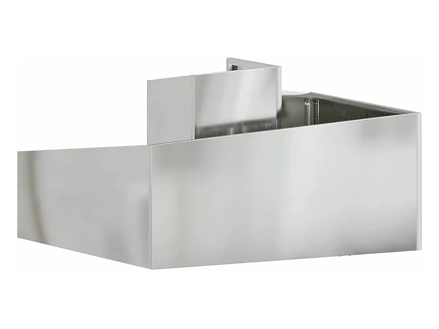 Maceta para Jardín | Jardinera | Macetero Plateado 80 x 80 x 50 cm Acero galvanizado