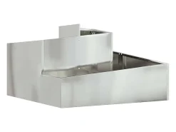 Maceta para Jardín | Jardinera | Macetero Plateado 80 x 80 x 50 cm Acero galvanizado