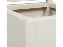 Maceta para Jardín | Jardinera | Macetero Blanco 36 x 36 x 140 cm Polipropileno