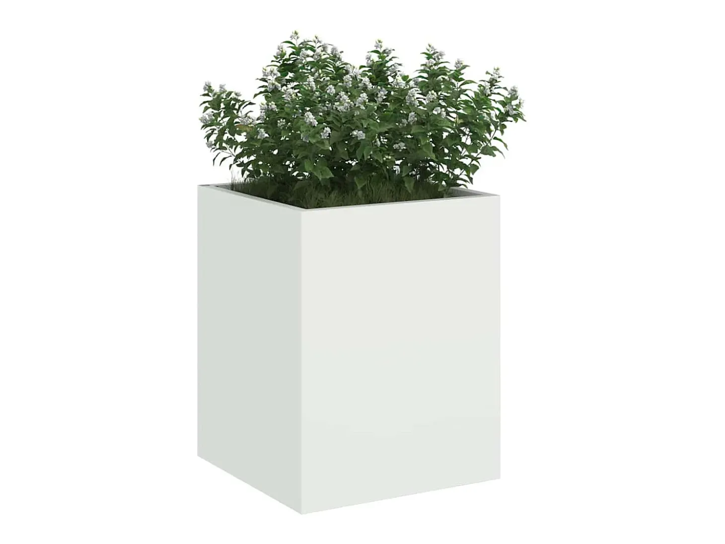Maceta para Jardín | Jardinera | Macetero Blanco 32 x 32 x 40 cm