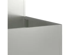 Maceta para Jardín | Jardinera | Macetero Plateado 100 x 100 x 48 cm Acero galvanizado