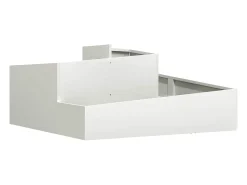 Maceta para Jardín | Jardinera | Macetero Blanco 100 x 100 x 50 cm Acero